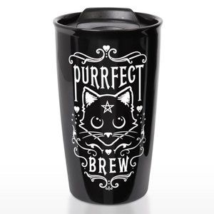 Alchemy Gothic Purrfect Brew Hot/Cold Travel Mug